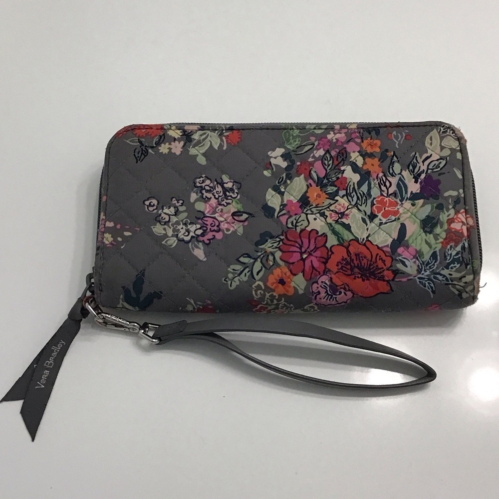 Vera Bradley Multicolor Floral Wristlet